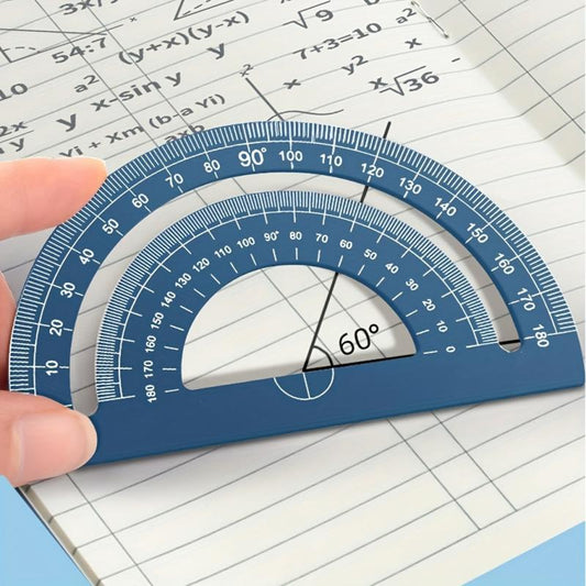 4pcs Metal Drafting Set With Storage Box Students Measure Ruler Set