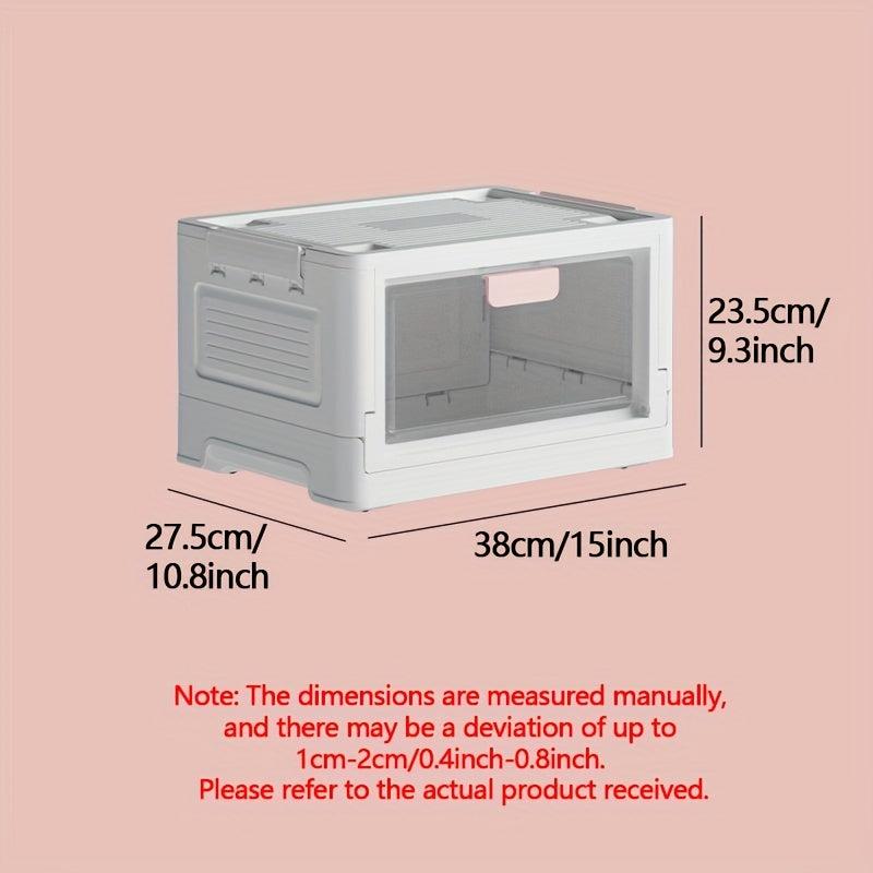 Plastic Transparent Storage Box With Wheels Office Organizer