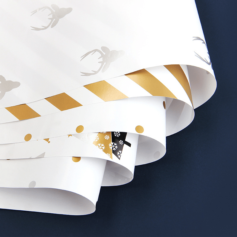 4pcs Festive Gift Wrapping Paper for Christmas & Birthdays