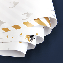 4pcs Festive Gift Wrapping Paper for Christmas & Birthdays