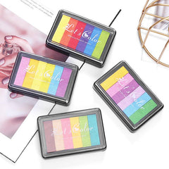 6pcs Colors Ink Pad for Rubber Stamps Paper Wood Fabric
