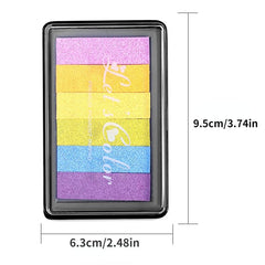 6pcs Colors Ink Pad for Rubber Stamps Paper Wood Fabric