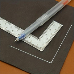 Mini Square Stainless Steel L-Shaped Ruler for Leather