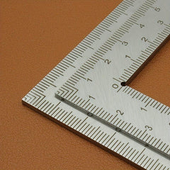 Mini Square Stainless Steel L-Shaped Ruler for Leather