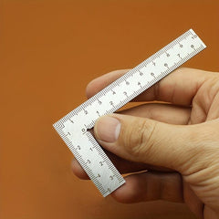 Mini Square Stainless Steel L-Shaped Ruler for Leather