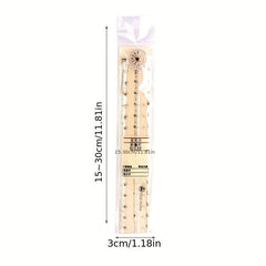 2pcs Acrylic Folding Ruler for School & Office Use