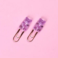 Bear Paper Clip Set Creative Cartoon Bookmark