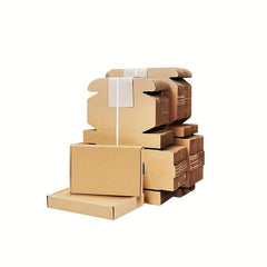 10pcs Transport Box 22x14x5 cm Brown Corrugated Cardboard Mailbox