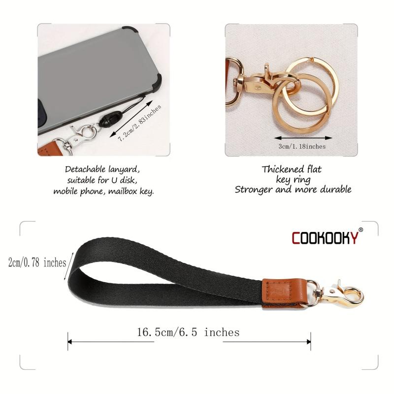 Wristlet Keychain for Women & Men Key Chain Holder Wrist Lanyard Keys