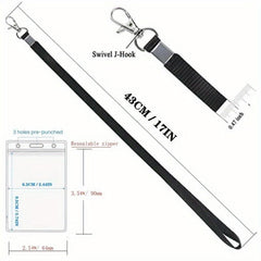 PVC Waterproof Chest Card Sleeve ID Card With Lanyard