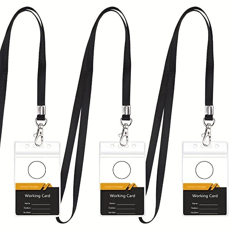 PVC Waterproof Chest Card Sleeve ID Card With Lanyard