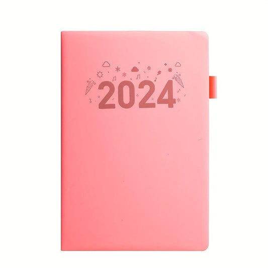 A4 Notebook 360 Pages Soft Faux Leather Horizontal Line Record Book