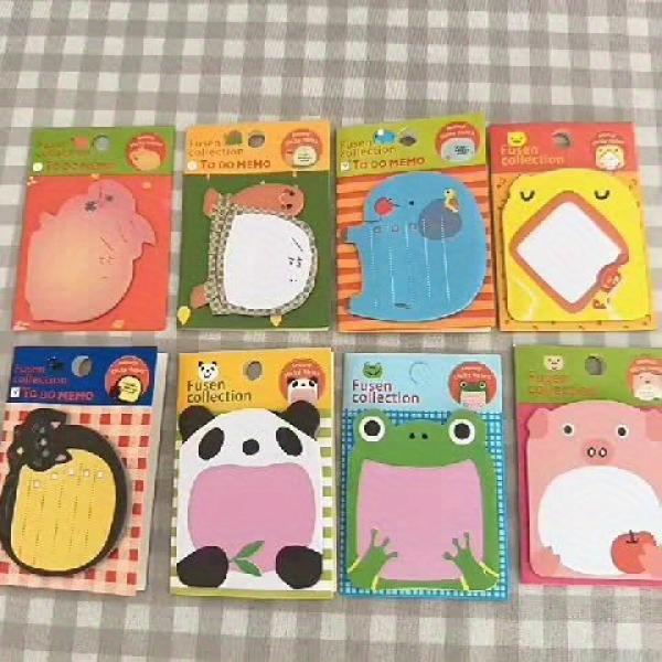 Animal Sticky Notes Set Removable Self Adhesive Sticky Notes