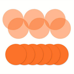 6 Packs Colorful Round Clear Sticky Tabs Translucent Book Markers