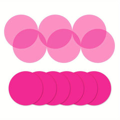 6 Packs Colorful Round Clear Sticky Tabs Translucent Book Markers