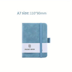 A6 A7 Mini Pocket Ruled Notebook with Pen Holder