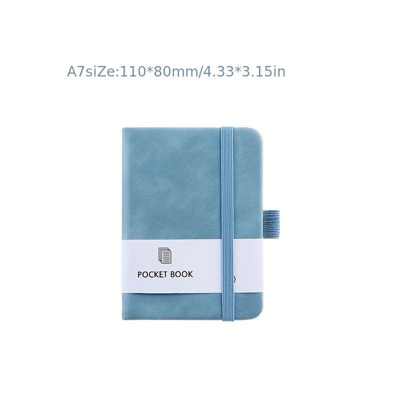 A6 A7 Mini Pocket Ruled Notebook with Pen Holder