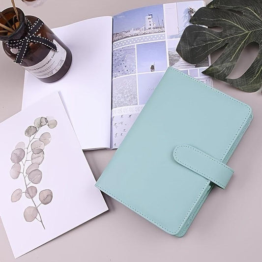 A5 PU Leather Budget Binder with Zipper, Pen, Touch Screen Stylus