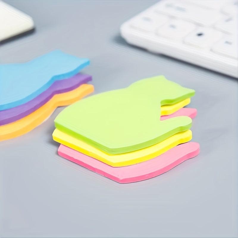 180 Sheets Cat Self Stick Note Pads 4 Pad Cartoon Style Sticky Notes