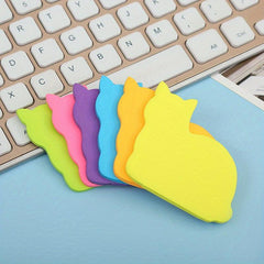 180 Sheets Cat Self Stick Note Pads 4 Pad Cartoon Style Sticky Notes