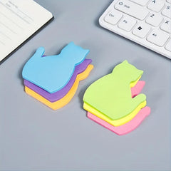 180 Sheets Cat Self Stick Note Pads 4 Pad Cartoon Style Sticky Notes