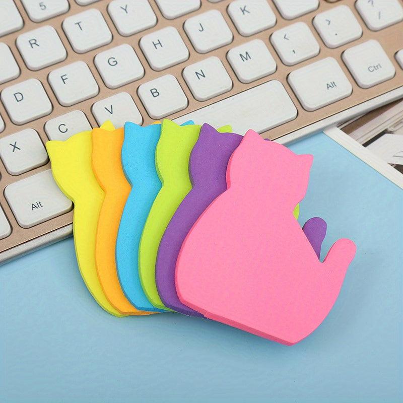 180 Sheets Cat Self Stick Note Pads 4 Pad Cartoon Style Sticky Notes