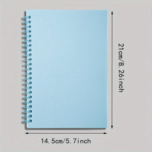 A5 Solid PP Cover Horizontal Line 80 Sheets Notebook