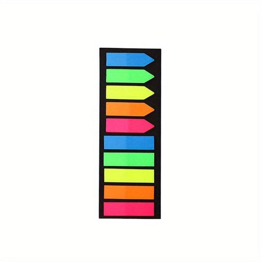 200pcs Colored Page Markers Neon Sticky Tabs Waterproof for Books