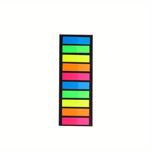200pcs Colored Page Markers Neon Sticky Tabs Waterproof for Books