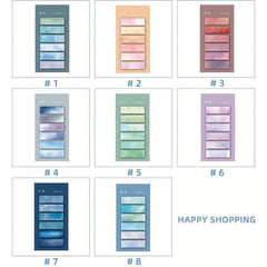 120 Sheets Gradient Index Note Paper Large Capacity Scrapbook