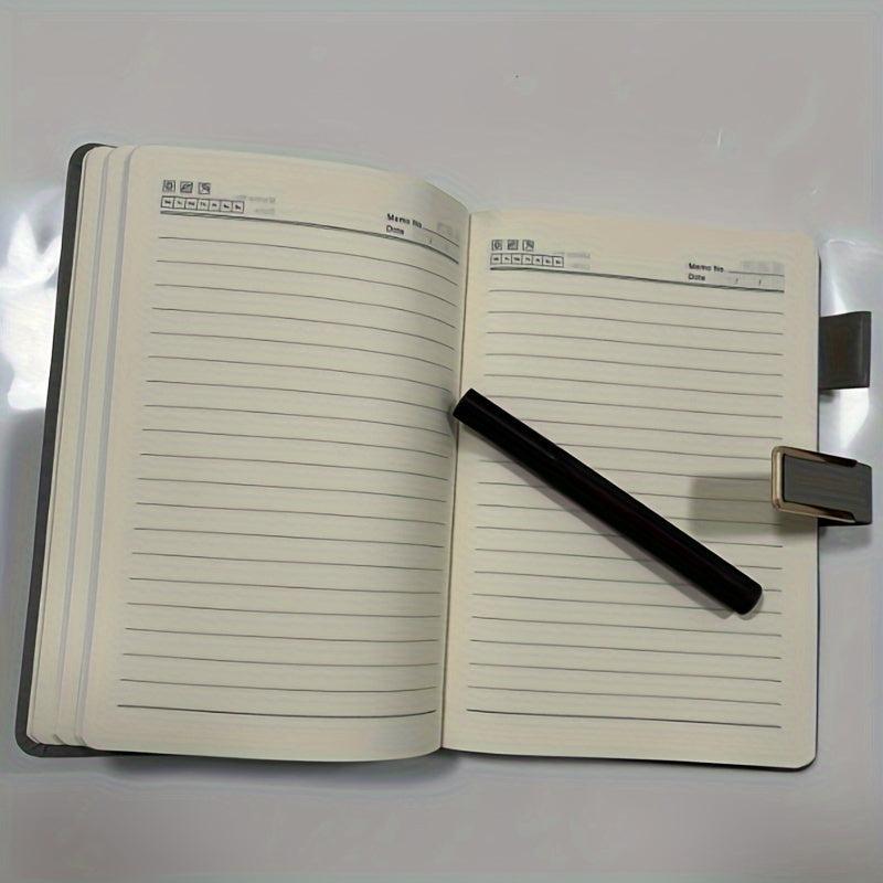 360 Pages Leather A5 Notebook with Buckle for Home Office Study