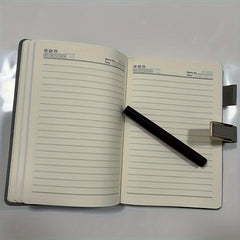 360 Pages Leather A5 Notebook with Buckle for Home Office Study