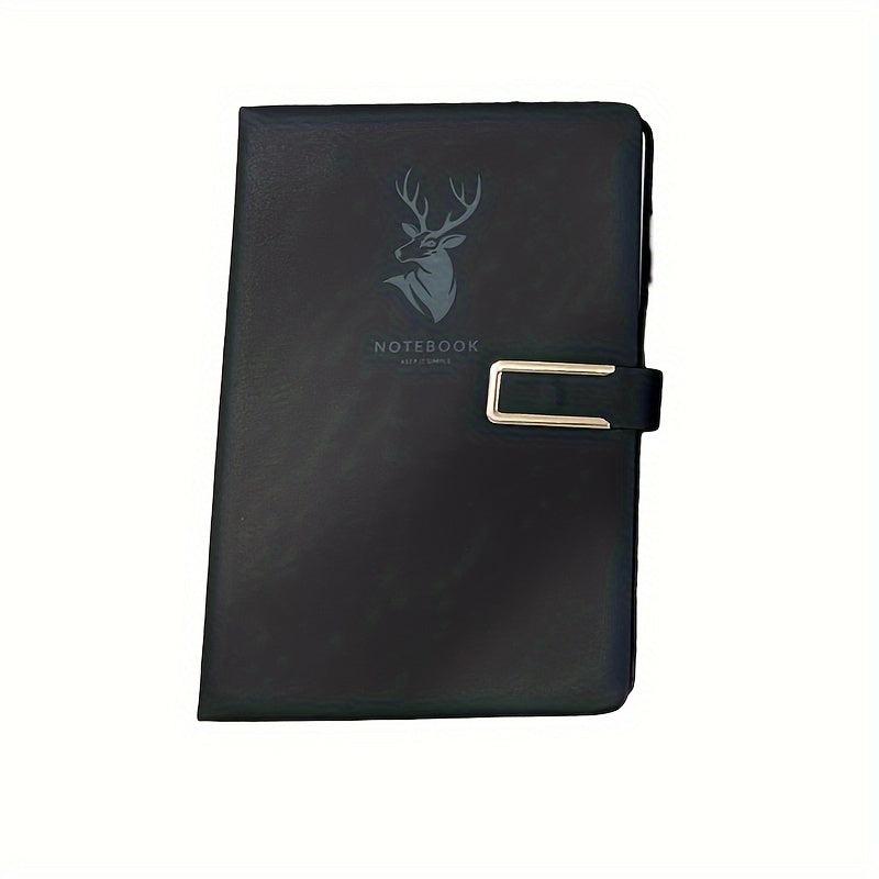 360 Pages Leather A5 Notebook with Buckle for Home Office Study