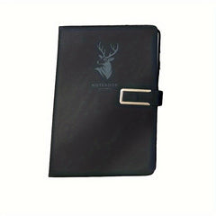 360 Pages Leather A5 Notebook with Buckle for Home Office Study