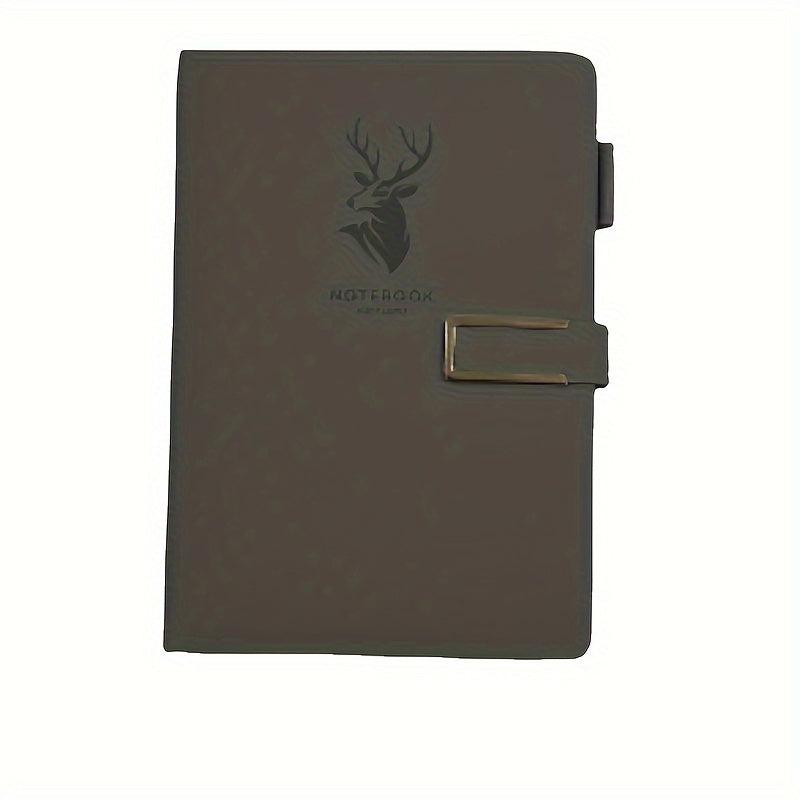 360 Pages Leather A5 Notebook with Buckle for Home Office Study
