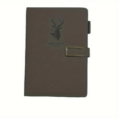 360 Pages Leather A5 Notebook with Buckle for Home Office Study