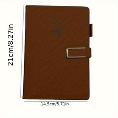 360 Pages Leather A5 Notebook with Buckle for Home Office Study