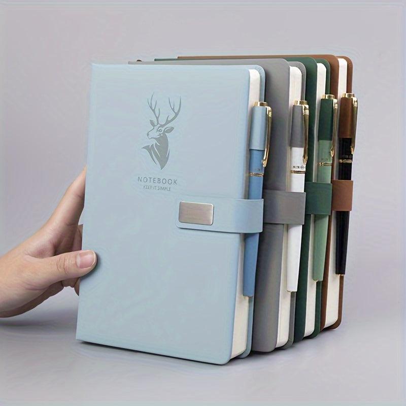 A5 Minimalist Cover Notebook Magnetic Buckle 360 Pages Various Colors