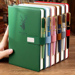 A5 Minimalist Cover Notebook Magnetic Buckle 360 Pages Various Colors