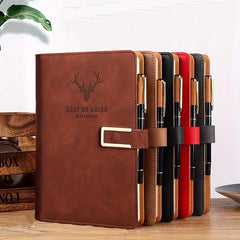 A5 Faux Leather Business Notebook - Travel Size