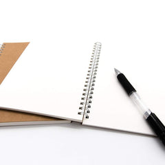 2 Pack Soft Cover Blank Spiral Notebooks 100 Pages 7.5x5.1 100GSM