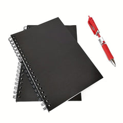 2 Pack Soft Cover Blank Spiral Notebooks 100 Pages 7.5x5.1 100GSM