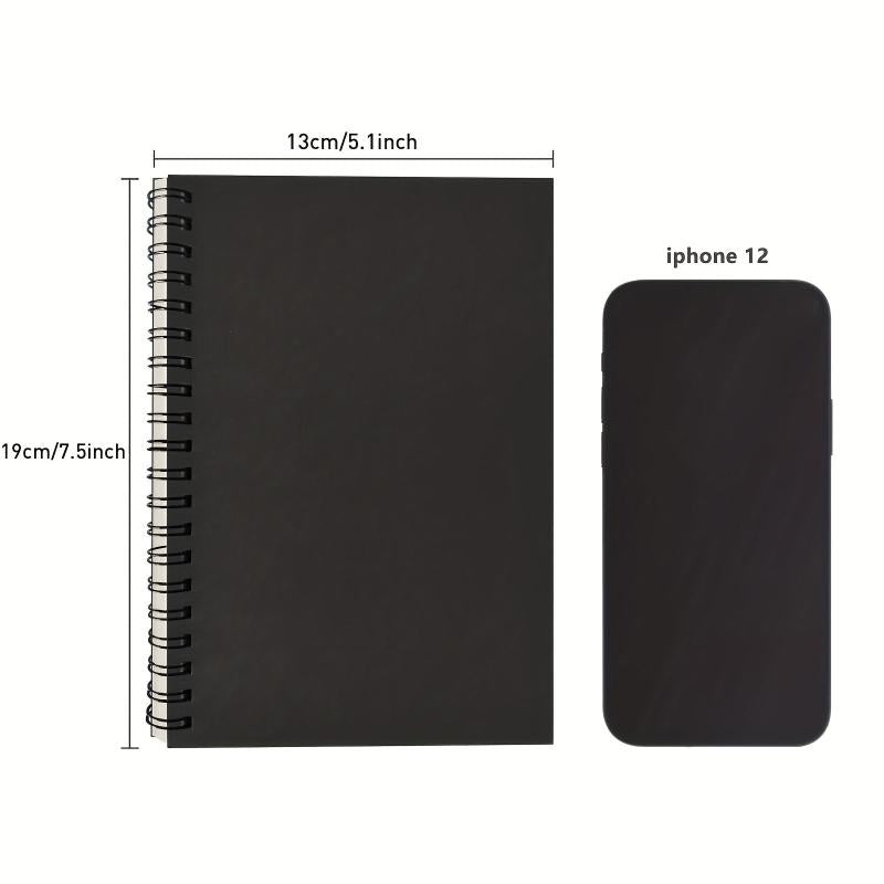 2 Pack Soft Cover Blank Spiral Notebooks 100 Pages 7.5x5.1 100GSM