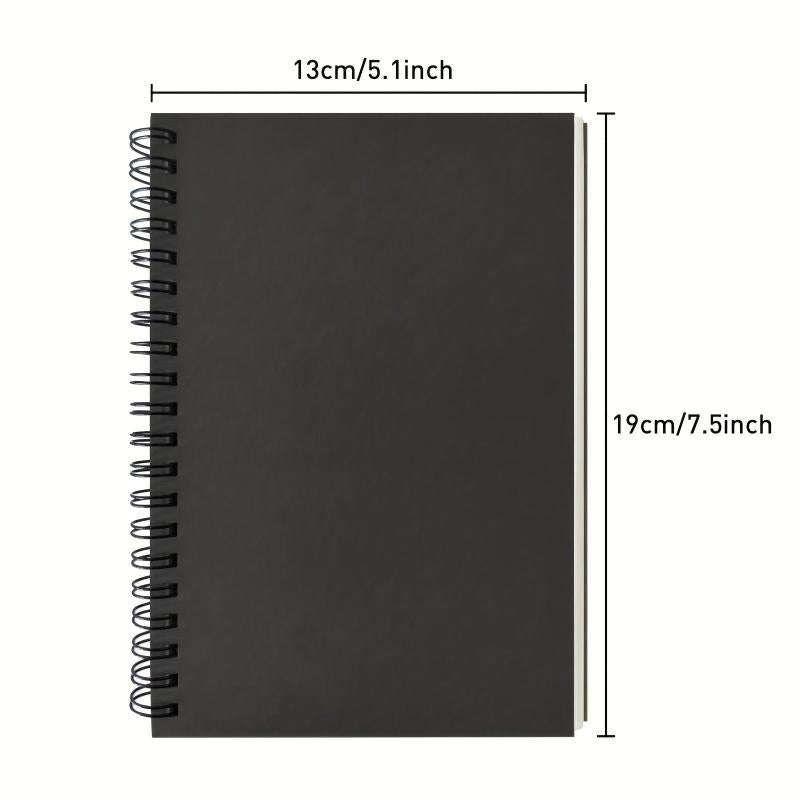 2 Pack Soft Cover Blank Spiral Notebooks 100 Pages 7.5x5.1 100GSM