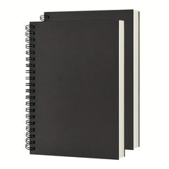 2 Pack Soft Cover Blank Spiral Notebooks 100 Pages 7.5x5.1 100GSM