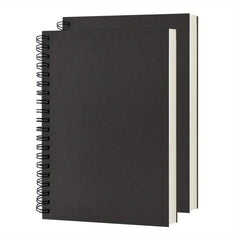 2 Pack Soft Cover Blank Spiral Notebooks 100 Pages 7.5x5.1 100GSM
