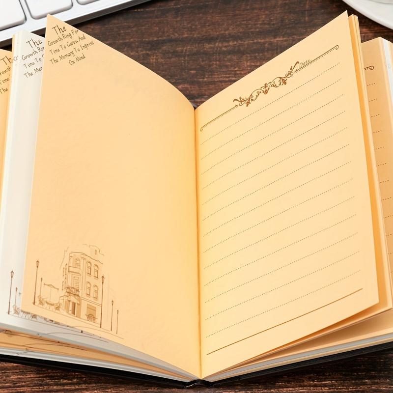 Embossed Tree Retro Diary Notebook Student Stationery