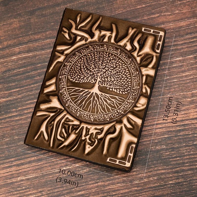 Embossed Tree Retro Diary Notebook Student Stationery