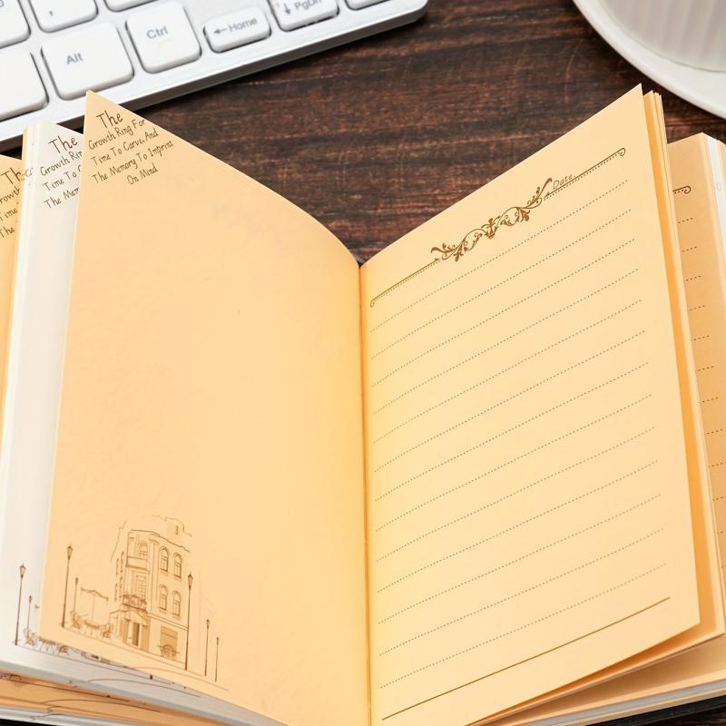 Embossed Tree Retro Diary Notebook Student Stationery