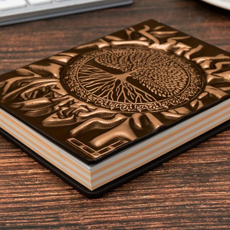 Embossed Tree Retro Diary Notebook Student Stationery